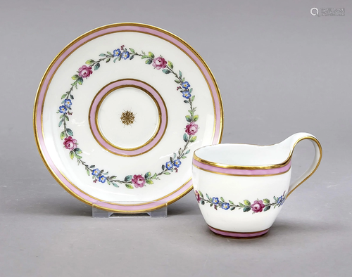 Cup with saucer, KPM Berlin, c. 1800