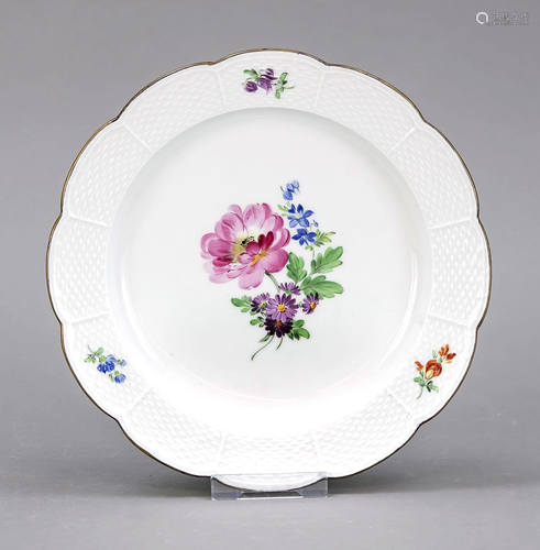 Dessert plate, Meissen, Knauff-Schwe