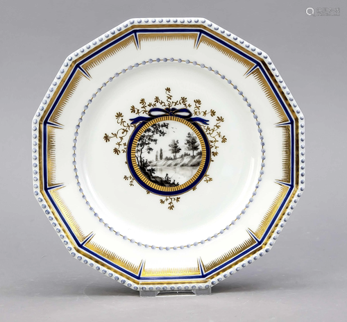 Plate, Nymphenburg, mark 1925-1975,