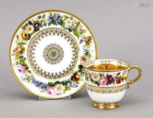 Cup with saucer, Sevres, France, mar