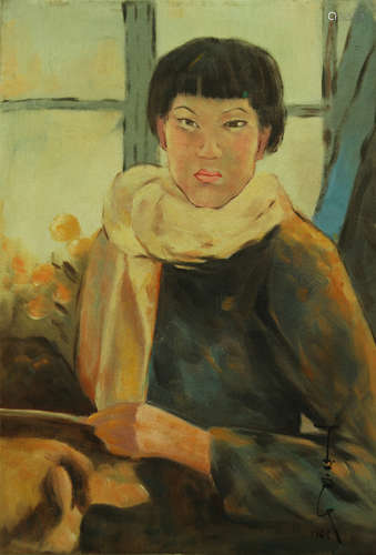 Chinese Figure Oil Painting By Pan Yuliang