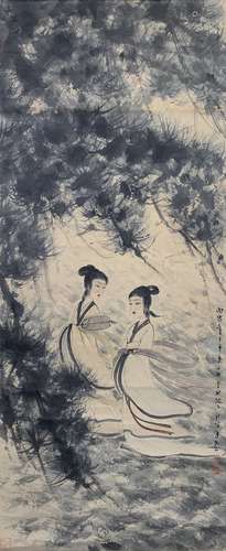 Chinese Figure Painting by Fu Baoshi