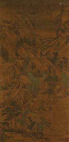 Chinese Landscape Handscroll by Li Tang