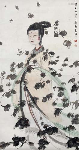 The Lady of the Xiang River，by Fu Baoshi