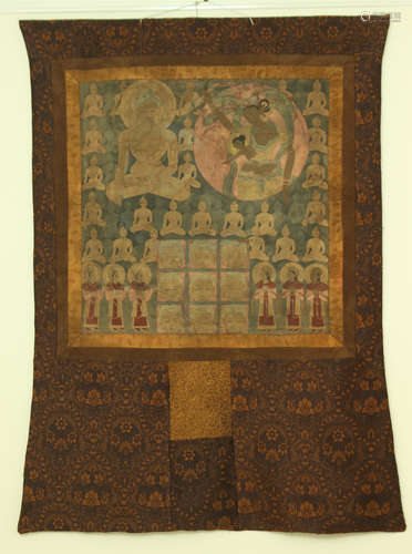 A Thangka Depicting Buddha Tibet