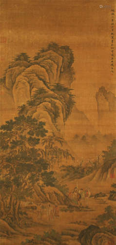 Chinese Landscape Painting by Zhao Mengfu