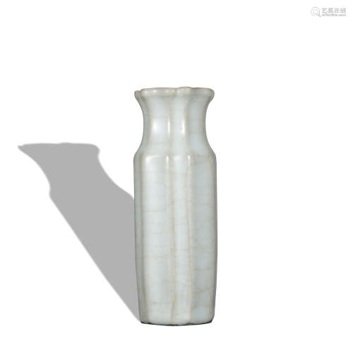 A celadon-glazed vase