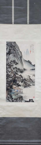 A Chen shaomei's landscape painting