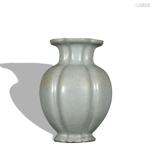 A officer glazed vase