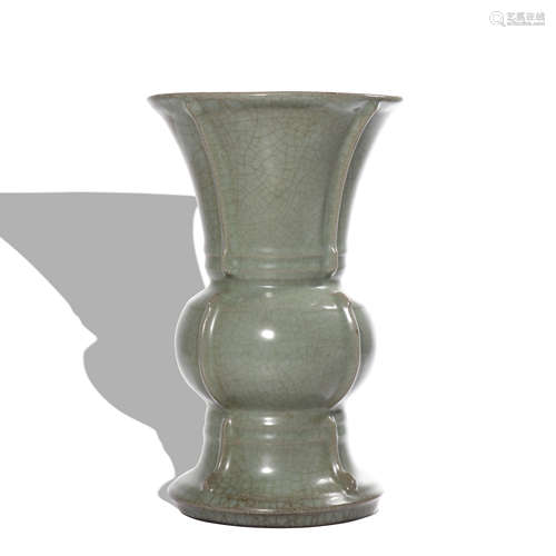 A officer glazed vase