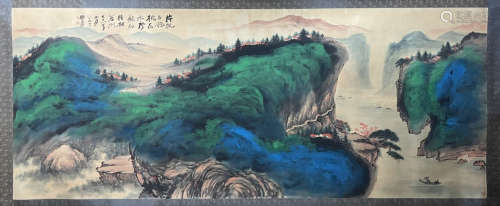 A Zhang daqian's landscape painting(without frame)
