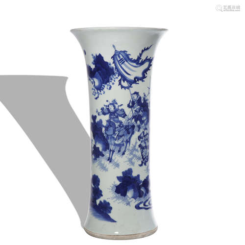 A blue and white 'figure' vase