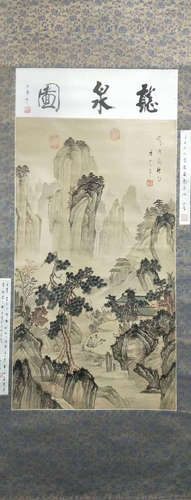 A Wang hui's landscape painting