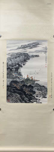 A Song wenzhi's landscape painting