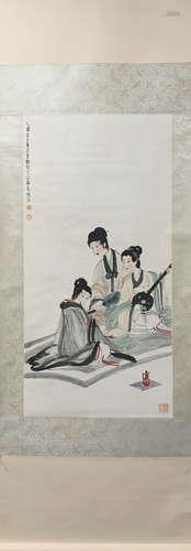 A Fu baoshi's maid painting