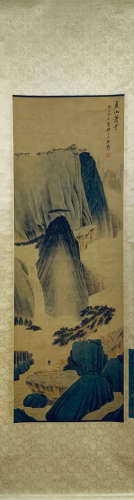 A zhangdaqian's landscape painting