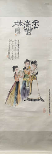 A Cheng shifa's figure painting