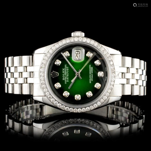 Rolex DateJust Diamond 36MM Wristwatch