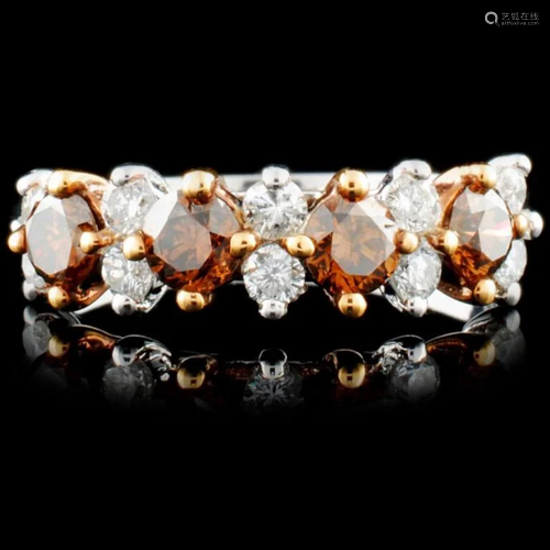 14K Gold 1.00ctw Fancy Color Diamond Ring