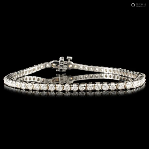 14K Gold 4.18ctw Diamond Bracelet