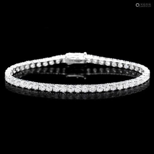 ^18k White Gold 8.00ct Diamond Bracelet