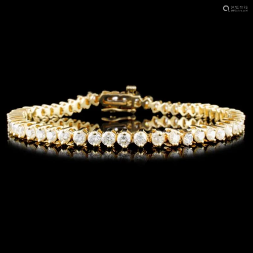 14K Gold 5.00ctw Diamond Bracelet