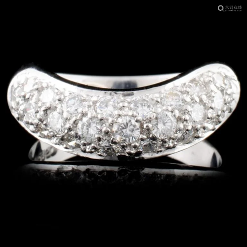 Platinum 0.93ctw Diamond Ring