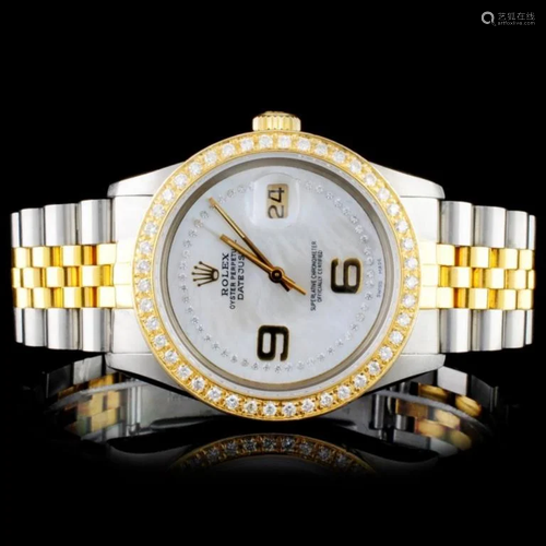 Rolex DateJust Diamond 36mm Wristwatch