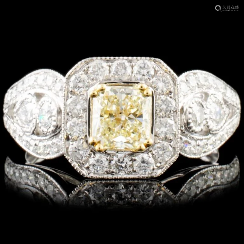 18K Gold 1.51ctw Fancy Color Diamond Ring