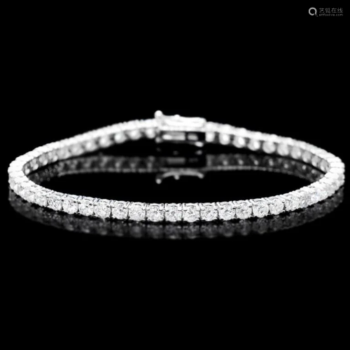 ^18k White Gold 7.00ct Diamond Bracelet