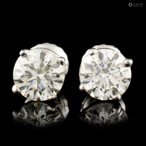 14K Gold 1.42ctw Diamond Earrings