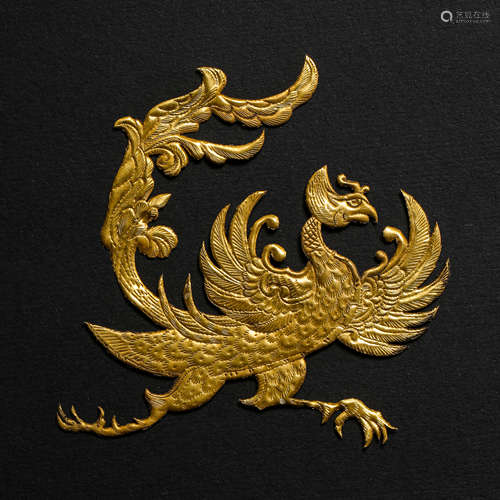 CHINESE PURE GOLD PHOENIX, TANG DYNASTY