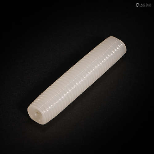 HETIAN JADE TUBE, HAN DYNASTY, CHINA