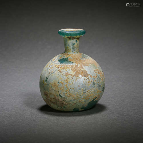 CHINESE TANG DYNASTY GLASS BOTTLE