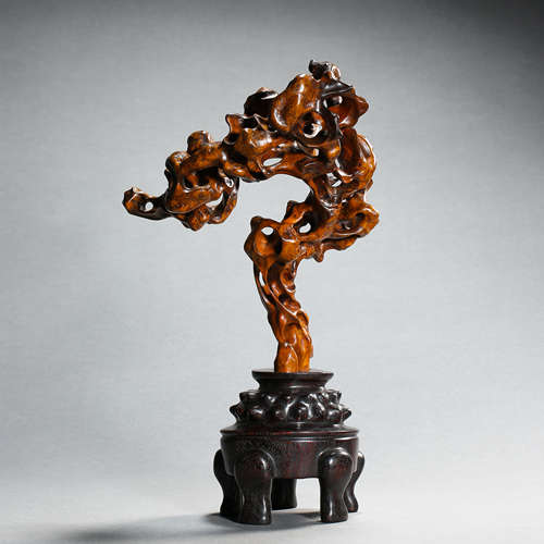 CHINESE BOXWOOD CARVING, QING DYNASTY