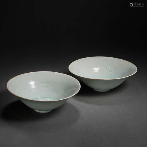 PAIR OF HUTIAN WARE FLOWER BOWL, SOUTHERN SONG DYNASTY, CHIN...