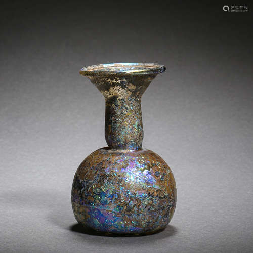 CHINESE TANG DYNASTY GLASS BOTTLE