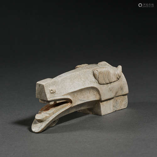 HETIAN JADE HORSE HEAD, HAN DYNASTY, CHINA