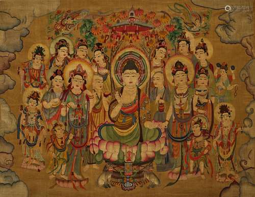 CHINESE KESI THANGKA, QING DYNASTY