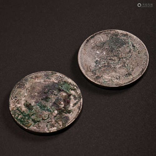 CHINESE QING DYNASTY PURE SILVER COIN