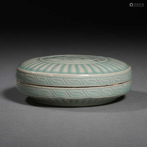 KOREAN CELADON POWDER BOX