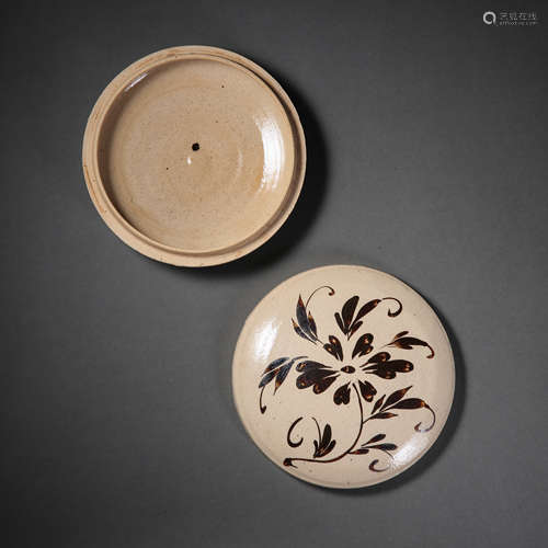 CIZHOU WARE POWDER COMPACT, NORTH SONG DYNASTY, CHINA