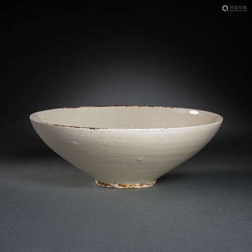 CHINESE DING WARE WHITE GLAZE BOWL, JIN DYNASTY