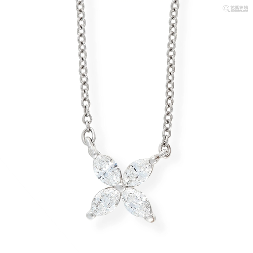 A VICTORIA DIAMOND PENDANT NECKLACE, TIFFANY & C…