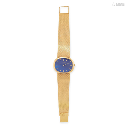 AN ELLIPSE WRIST WATCH, PATEK PHILIPPE in 18ct yellow