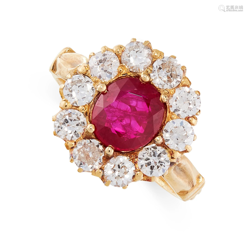 A VINTAGE RUBY AND DIAMOND DRESS RING, TIFFANY & …