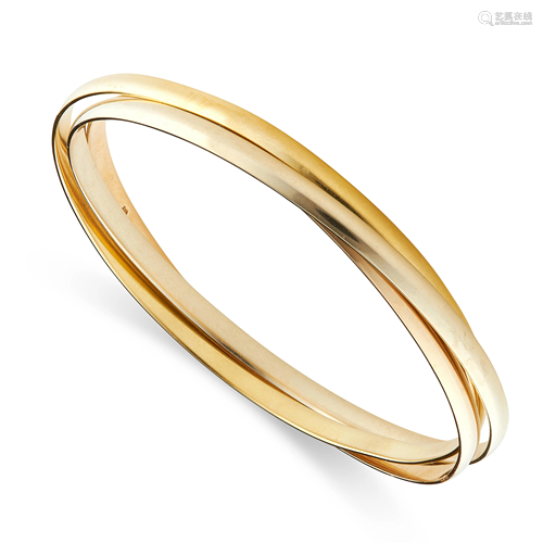 A TRINITY DE CARTIER BRACELET, CARTIER in 18ct yellow,