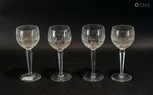 A Set of Irish Waterford Crystal Glasses comprising of 4 win...