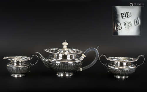 Edwardian Period Superb Quality Sterling Silver Tea for Two ...