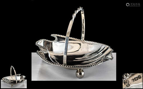 Victorian Silver Butter Dish / Basket. Lovely Quality Butter...